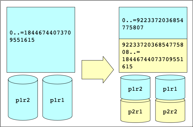 Diagram showing the result of Partitioning using Ditto