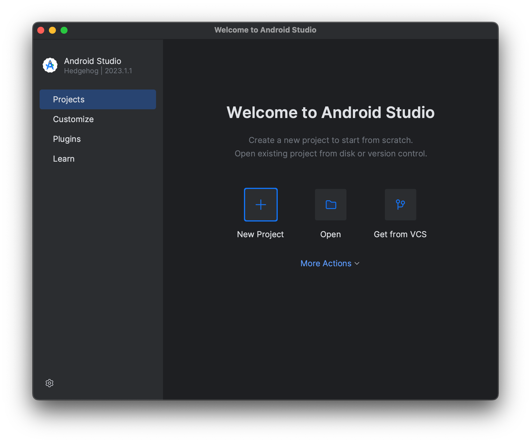 Welcome to Android Studio
